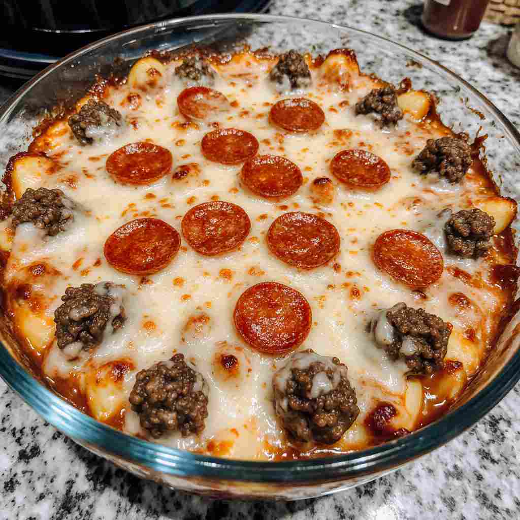 Meat Lovers Pizza Casserole