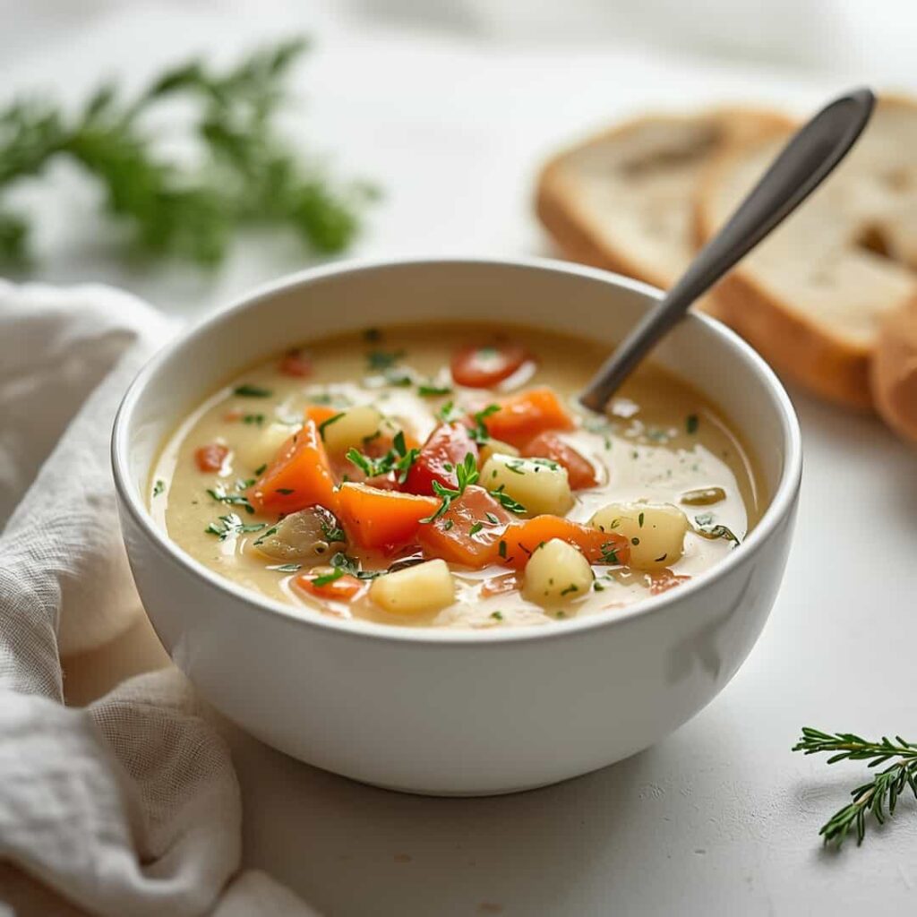 One-Pot Creamy Vegetable Soup