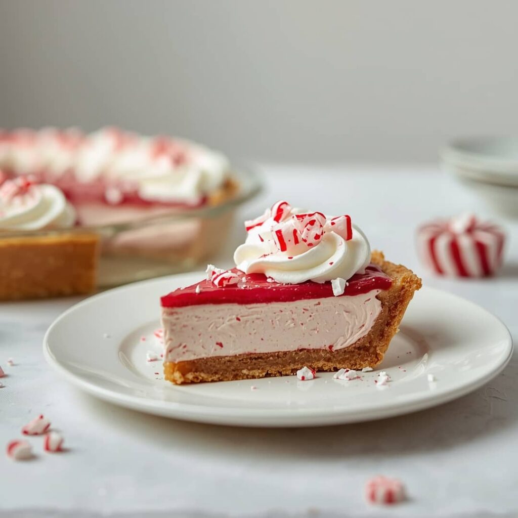 Quick Christmas Peppermint Pie
