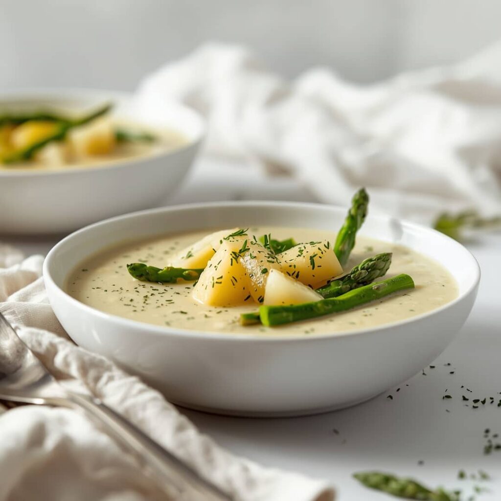 Spring Asparagus Potato Chowder