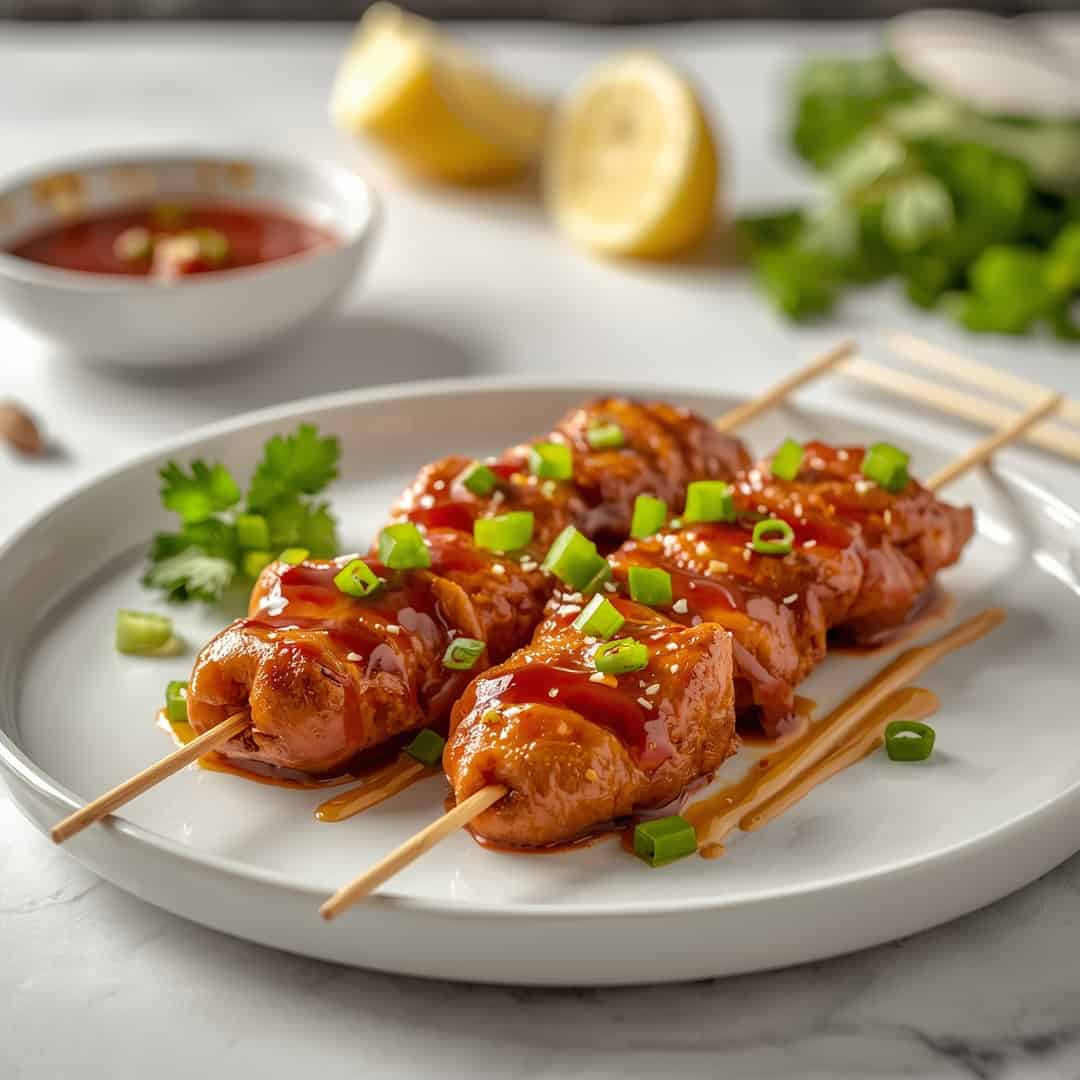 Bang Bang Chicken Skewers