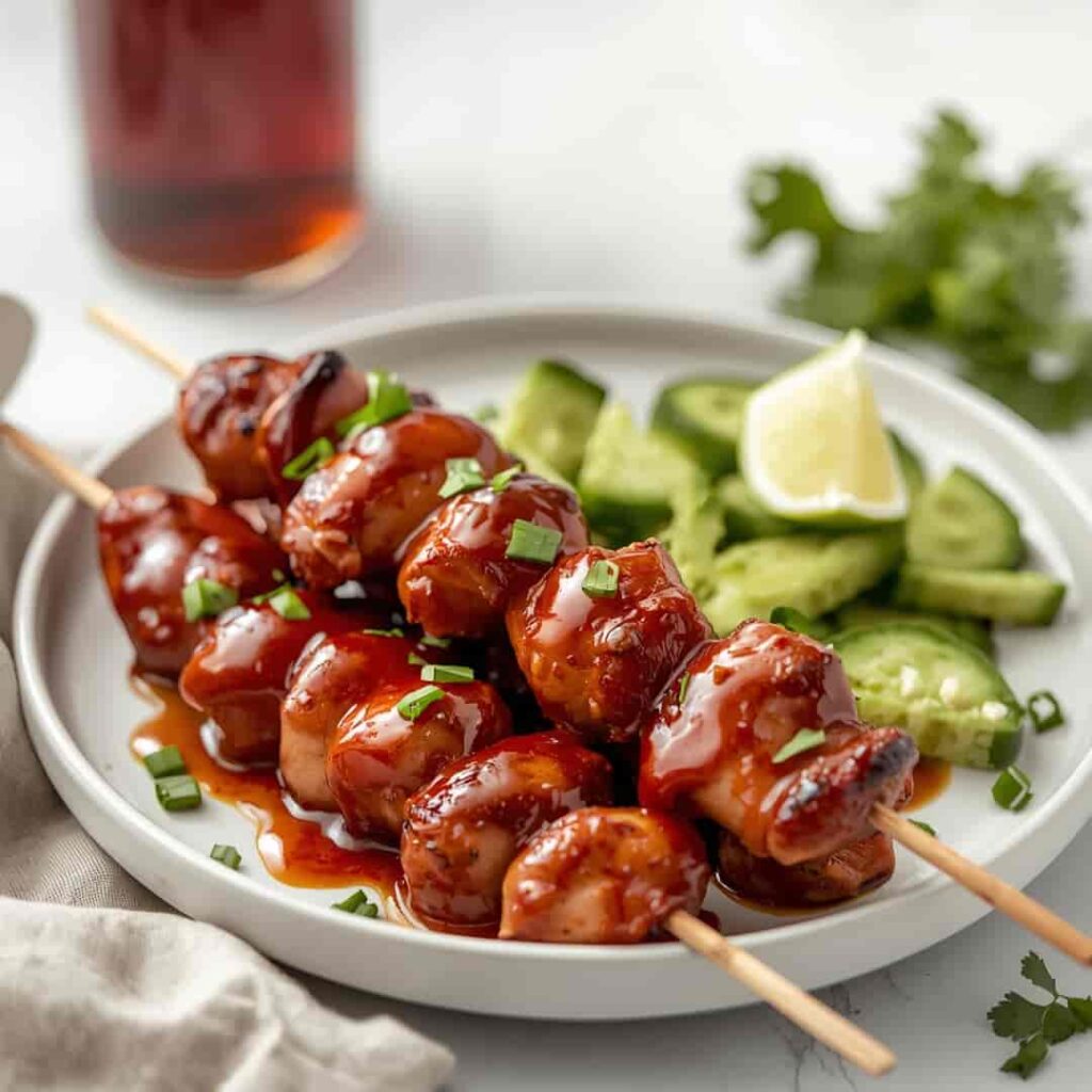 Bourbon BBQ Chicken Kabobs