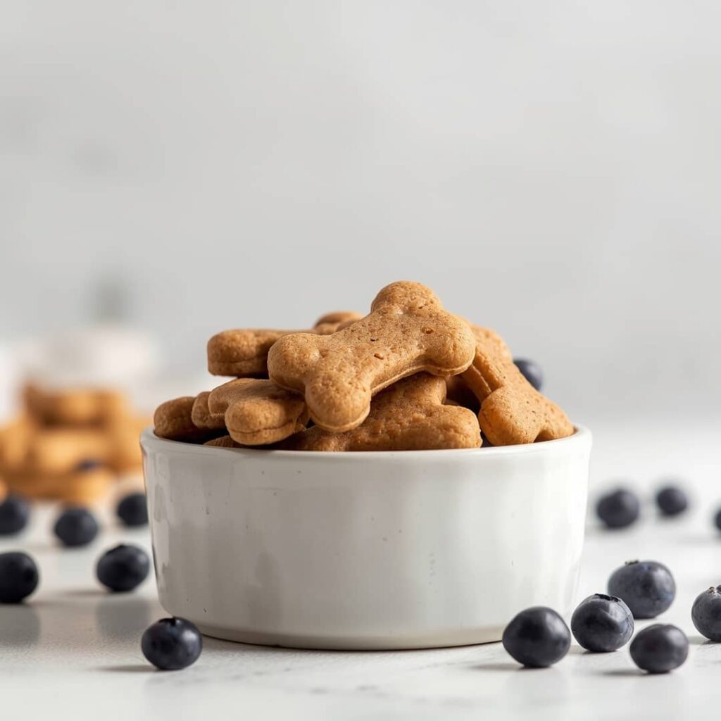 Easy Homemade Blueberry Peanut Butter Dog Treats