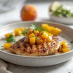Grilled Chicken with Peach Salsa