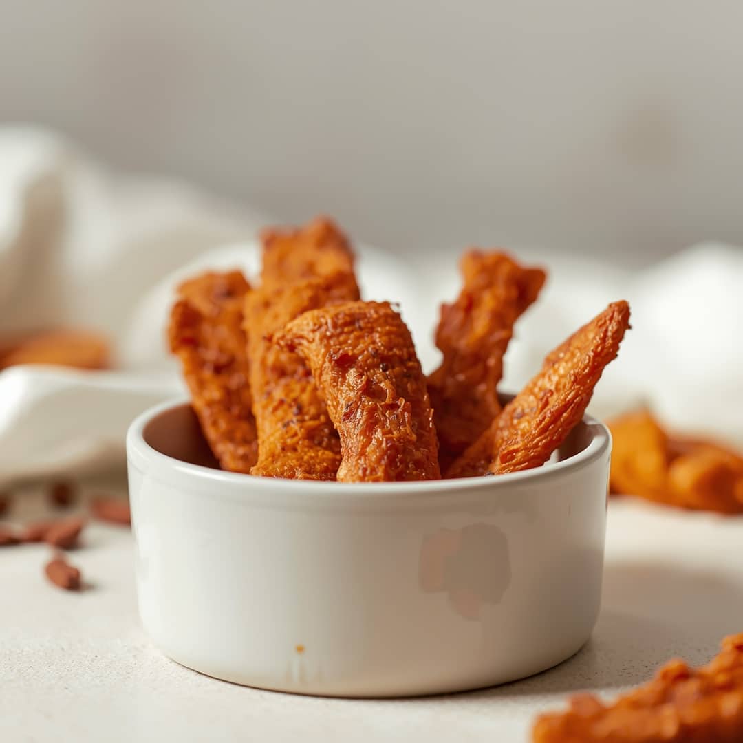 Homemade Chicken Jerky Strips for Dogs