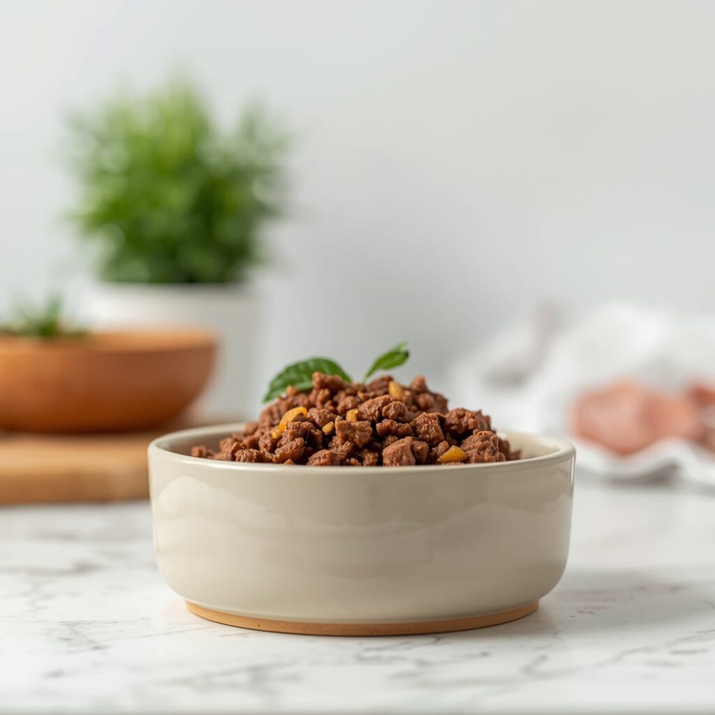 Homemade Dog Food Ground Beef