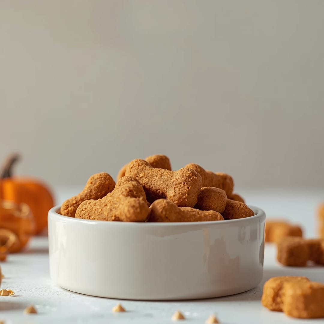 Irresistible Pumpkin Yogurt Peanut Butter Dog Treats