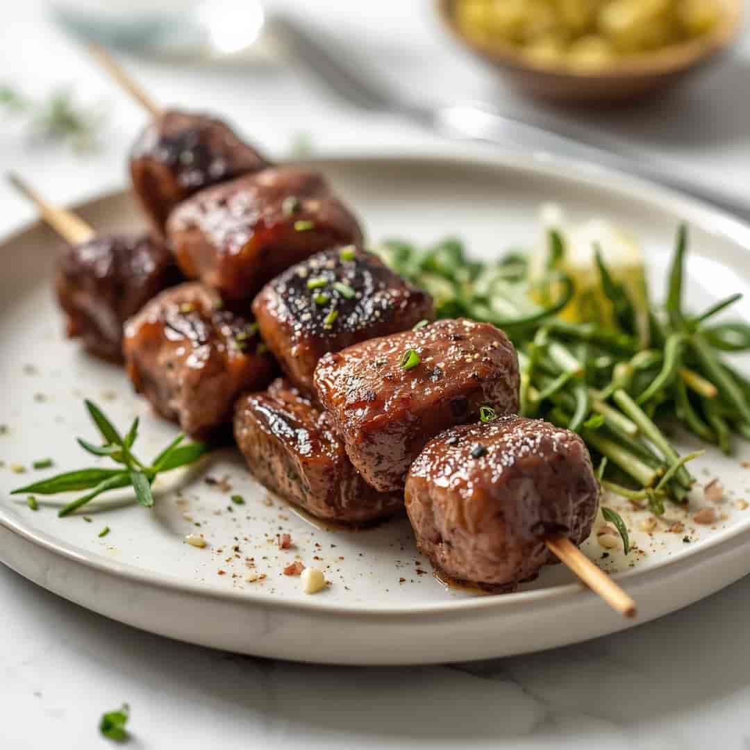 Rosemary Garlic Steak Kebabs