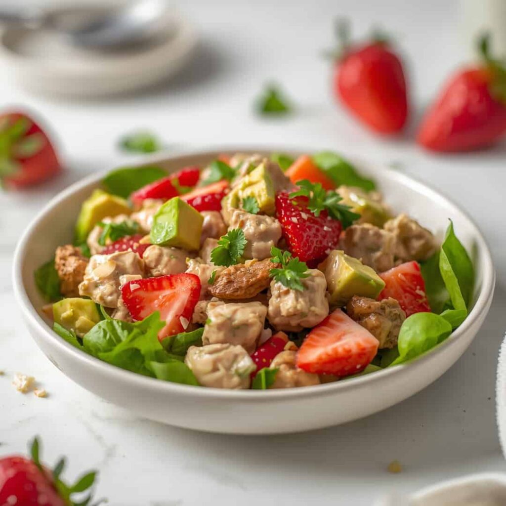 strawberry avocado chicken salad sweet savory