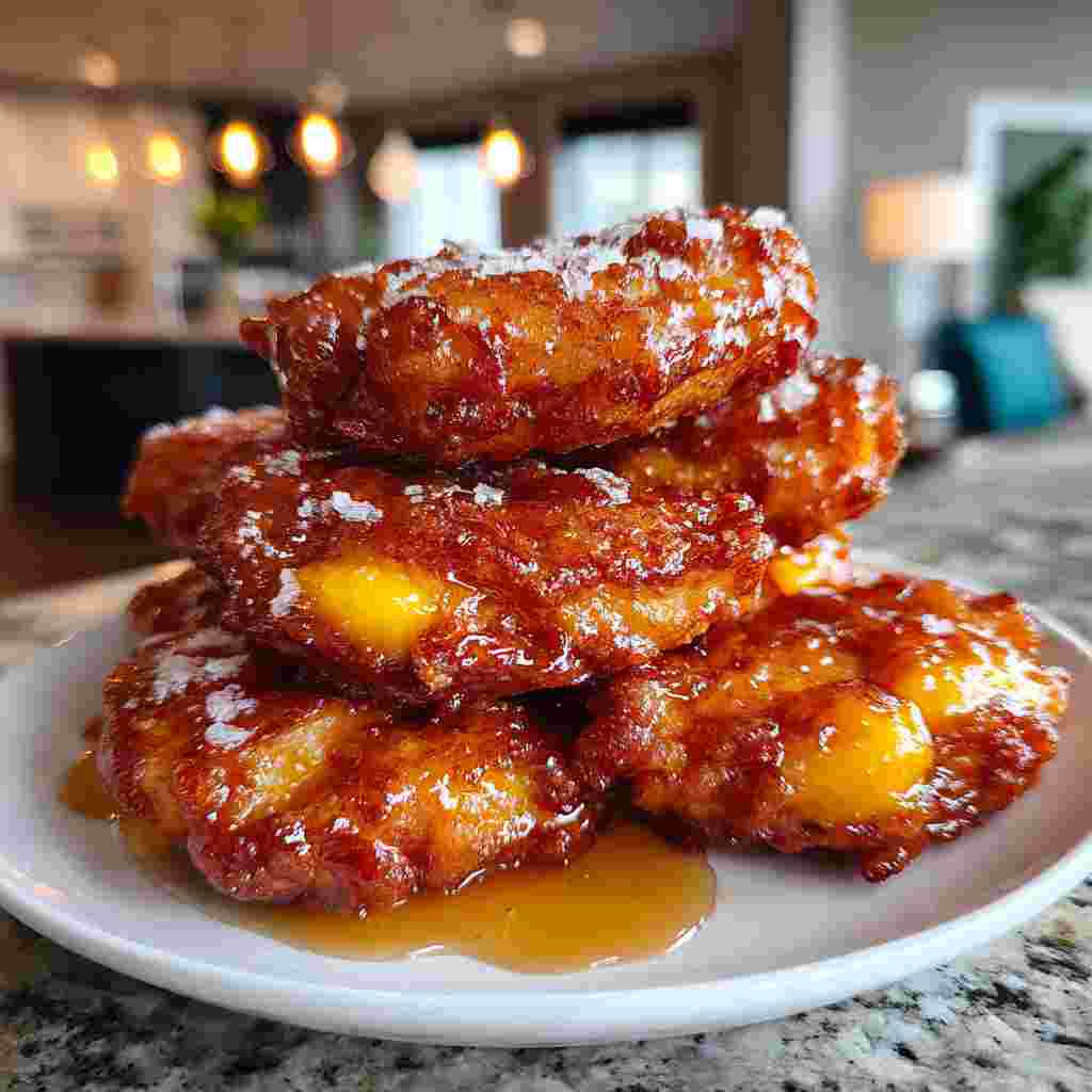 Fresh Peach Fritters