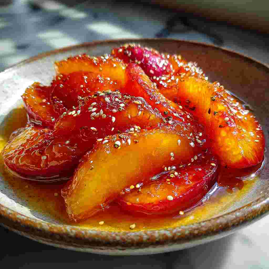 Peach Compote No Cook