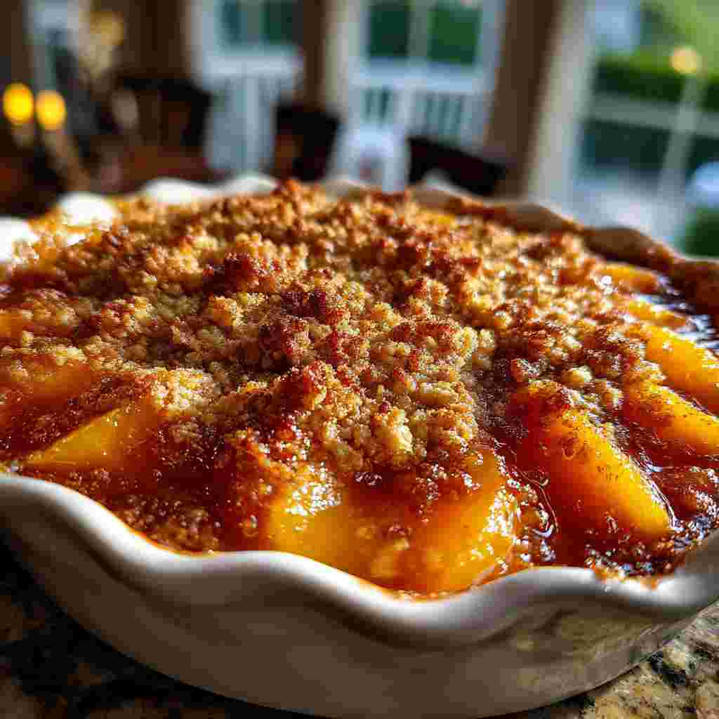 Peach Crisp Fresh Peaches Oats