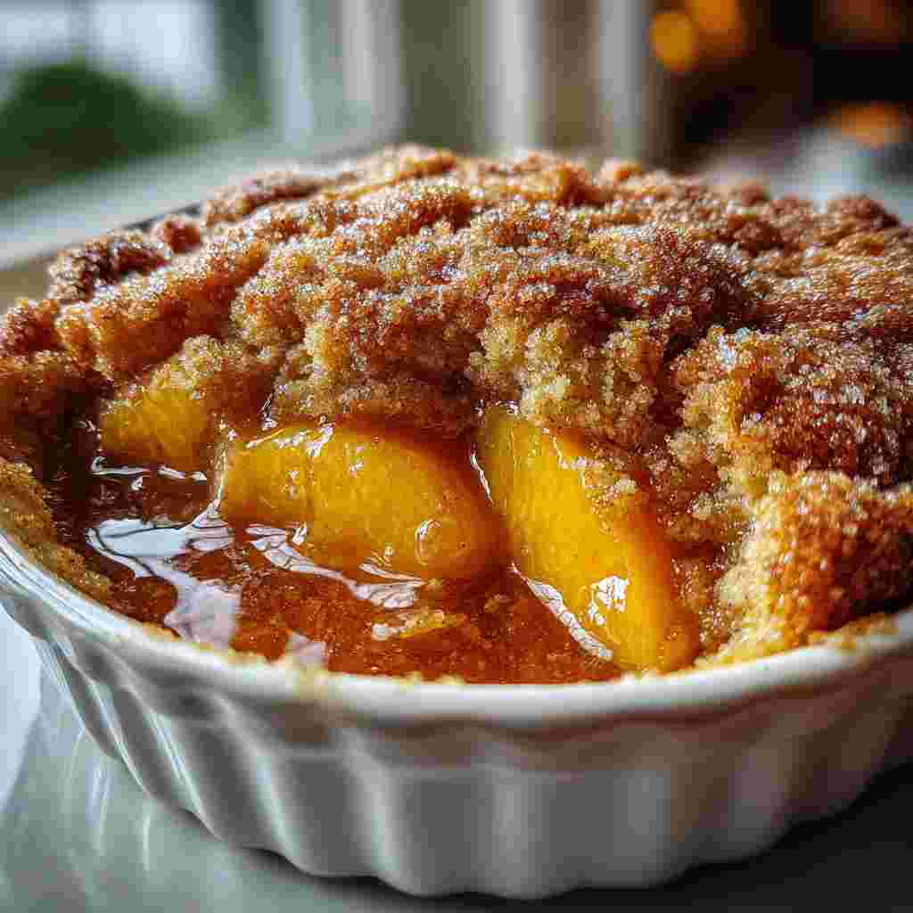 Snickerdoodle Peach Cobbler
