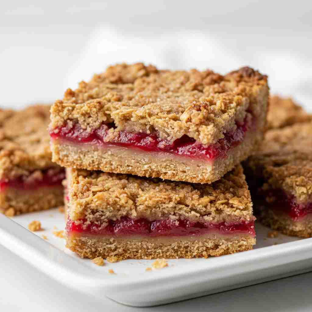 Amish Oatmeal Rhubarb Bars
