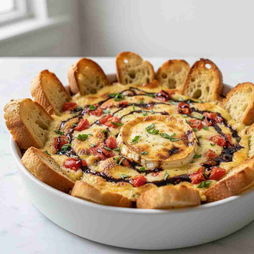 Baked Goat Cheese Bruschetta Dip