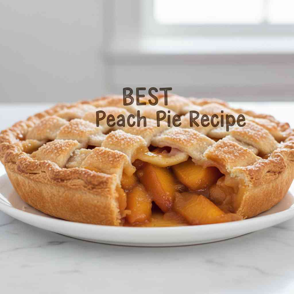 BEST Peach Pie Recipe