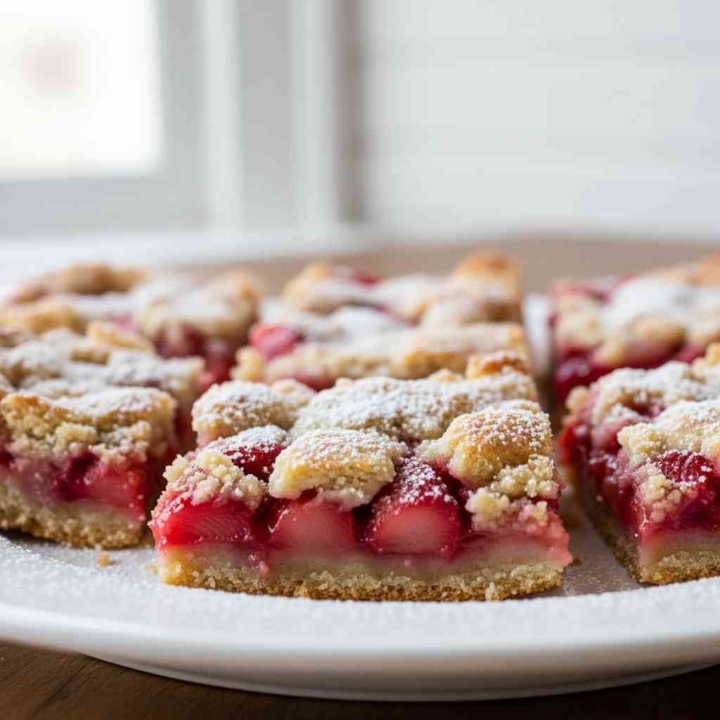 Best Strawberry Rhubarb Pie Bars