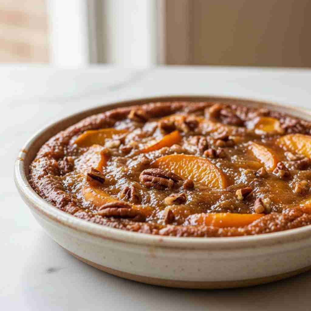 Bourbon Peach Pecan Dip