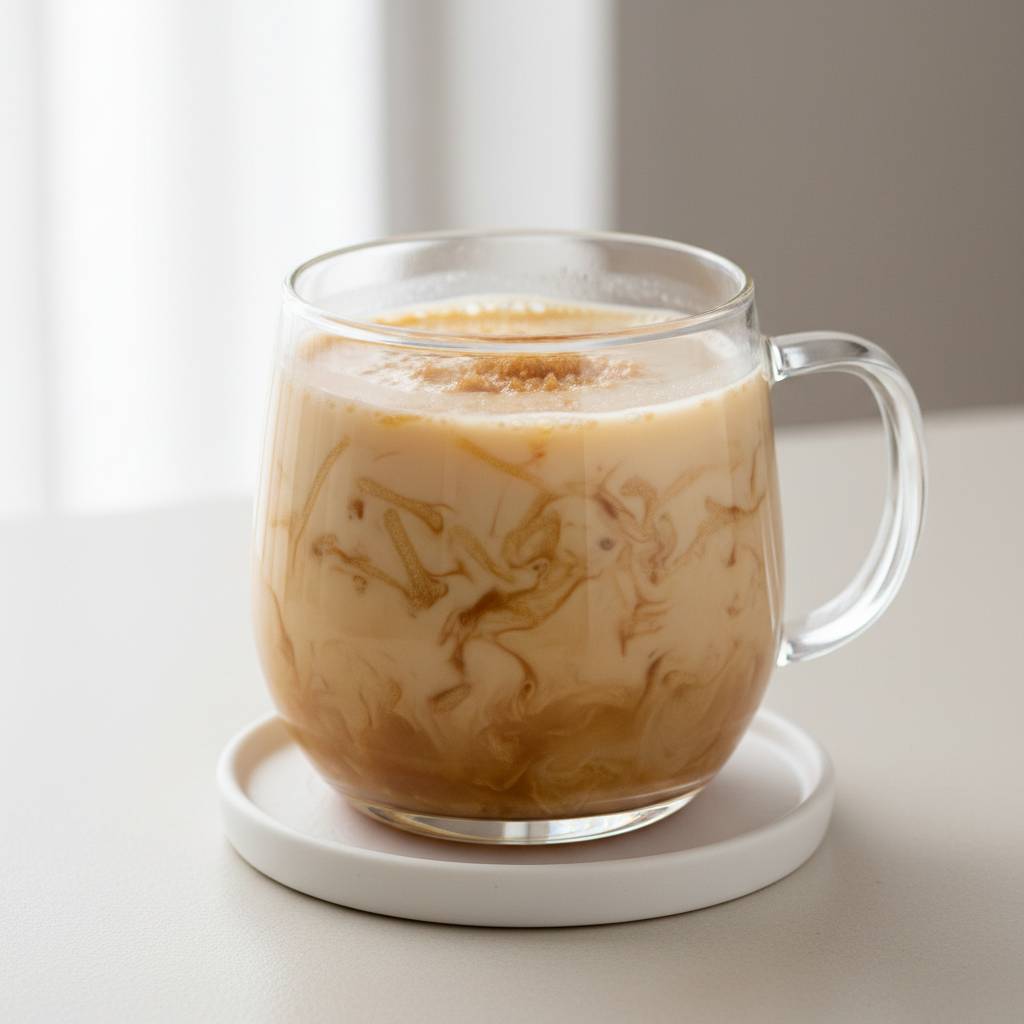 Brown Sugar Ginger Tea with Milk