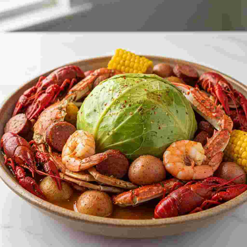 cabbage boil with seafood seasoning