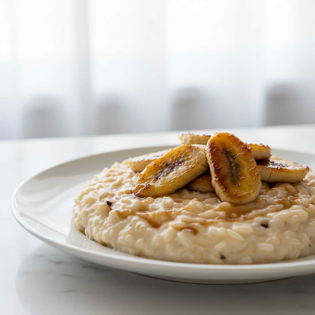 caramelized banana cream of rice