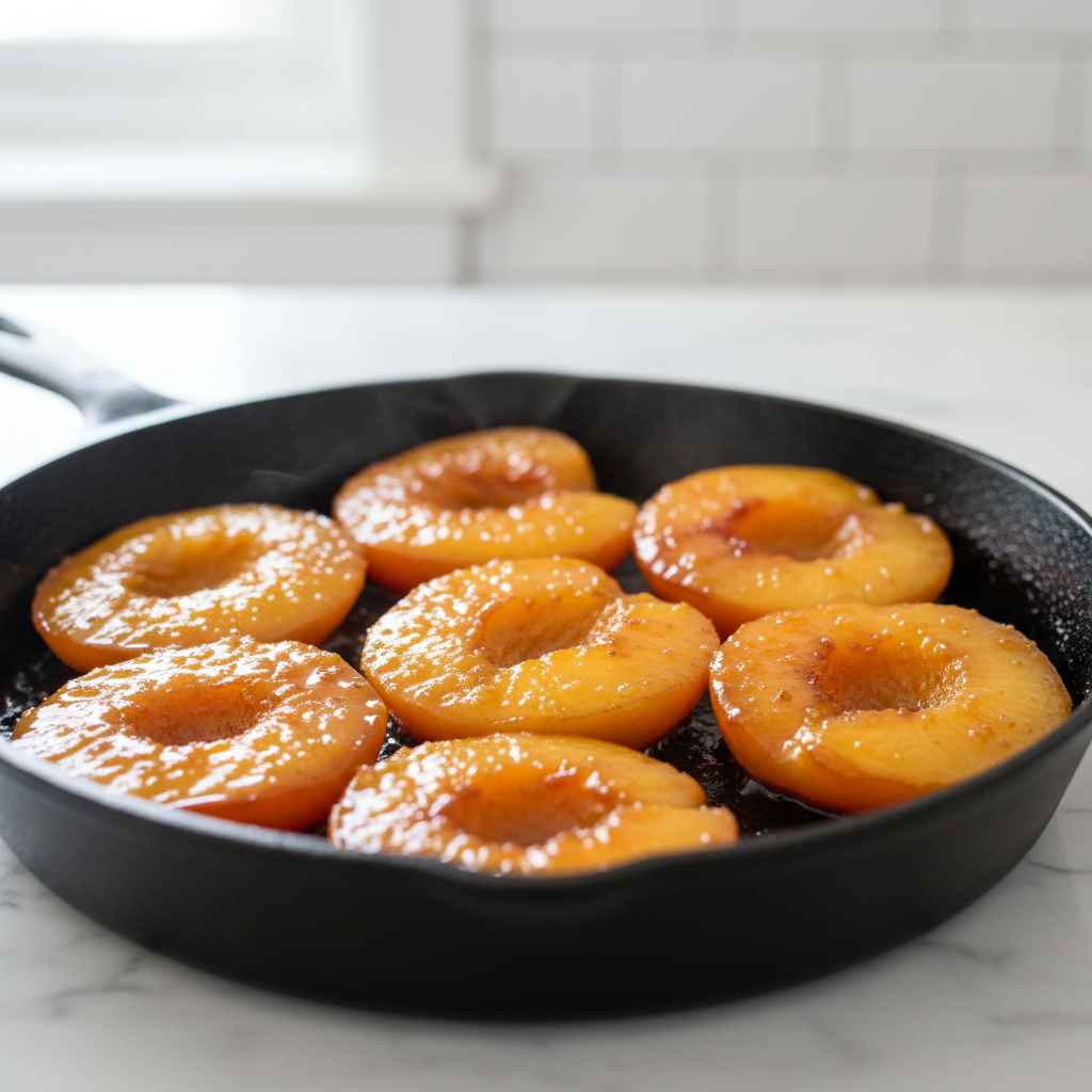 Caramelized Skillet Peaches