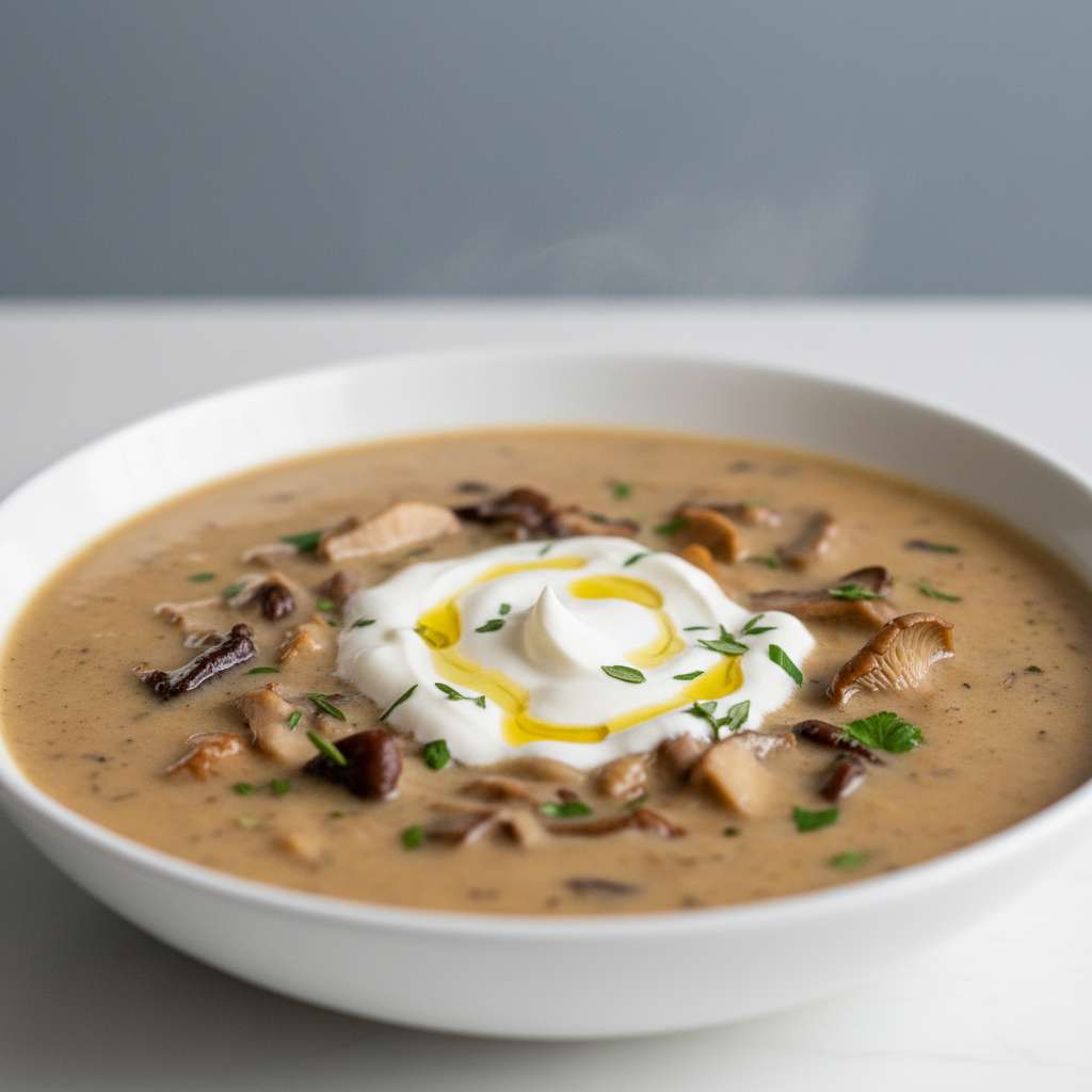 cream of mushroom soup with sour cream