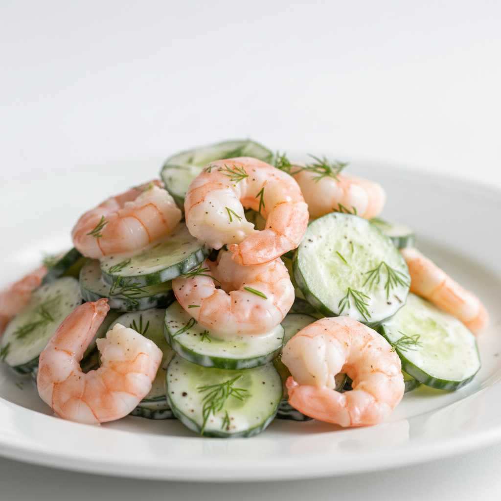 Creamy Cucumber Shrimp Salad