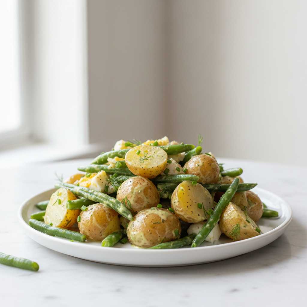 Creamy Green Bean Potato Salad