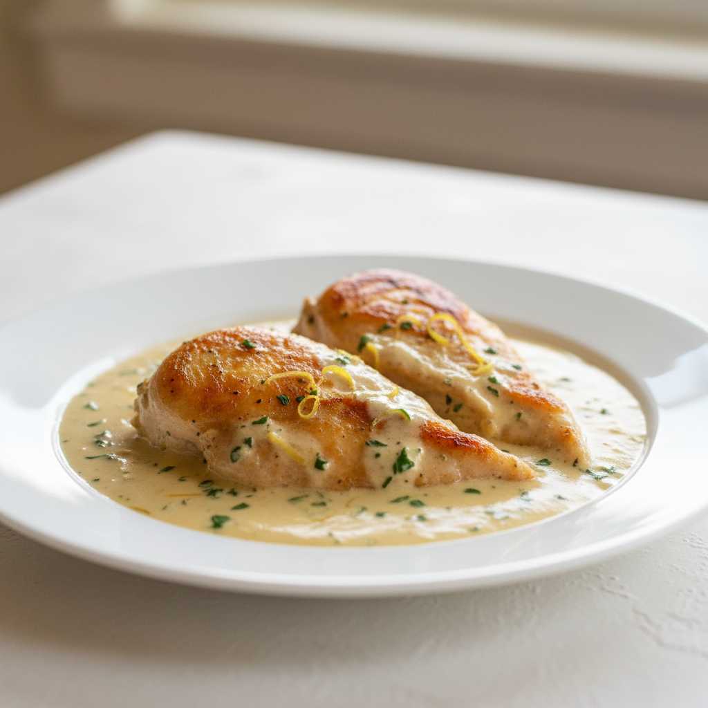 Creamy Lemon Garlic Chicken