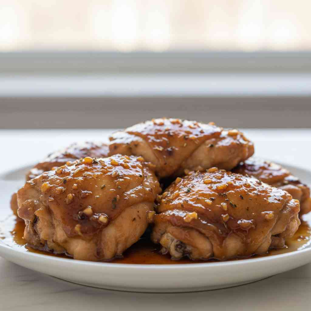 Crockpot Honey Garlic Chicken Thighs