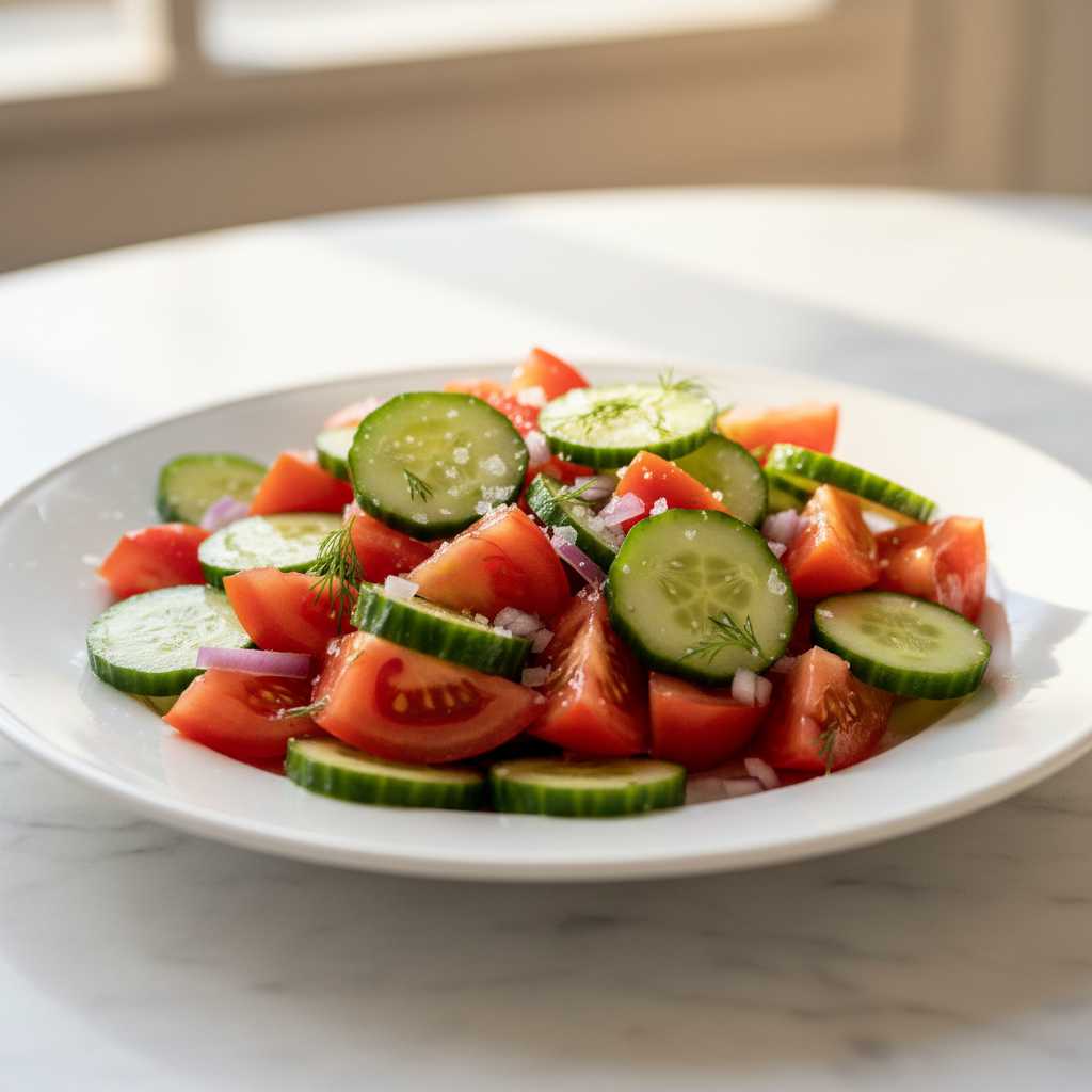 Cucumber and Tomato Salad 2 Cucumber and Tomato Salad