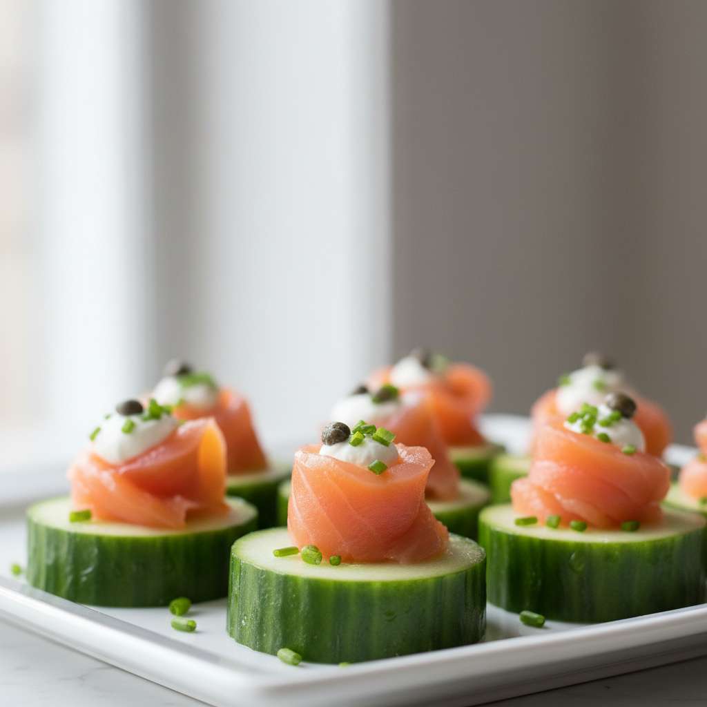 Cucumber Smoked Salmon Bites