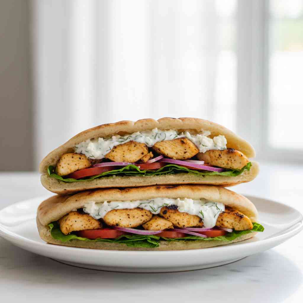 Delicious Greek Chicken Pitas