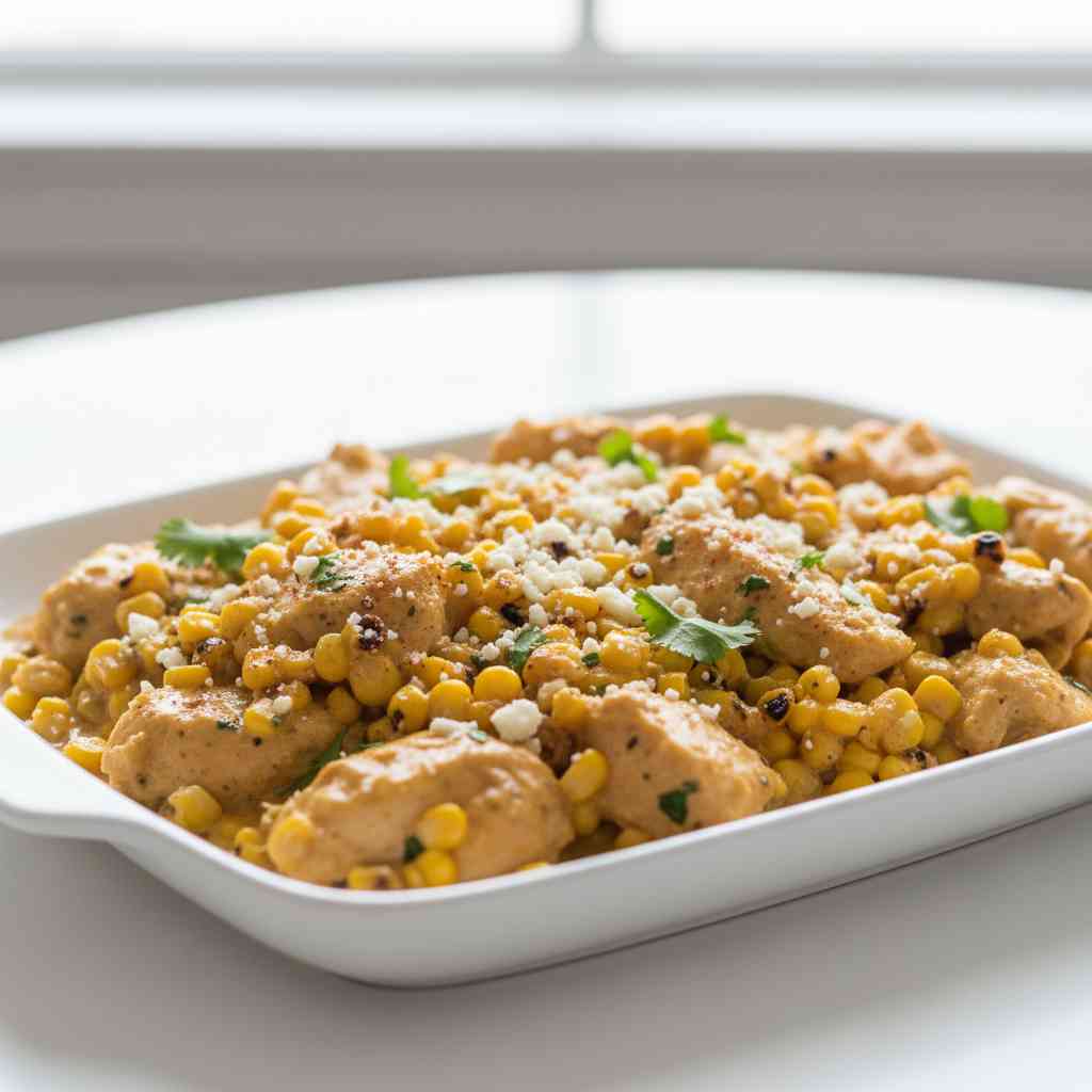 Delicious Slow Cooker Street Corn Chicken