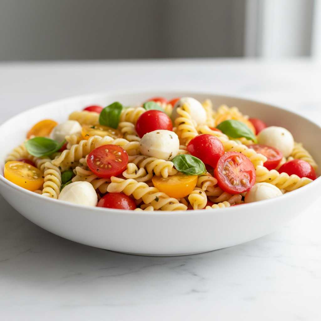 Easy Caprese Pasta Salad