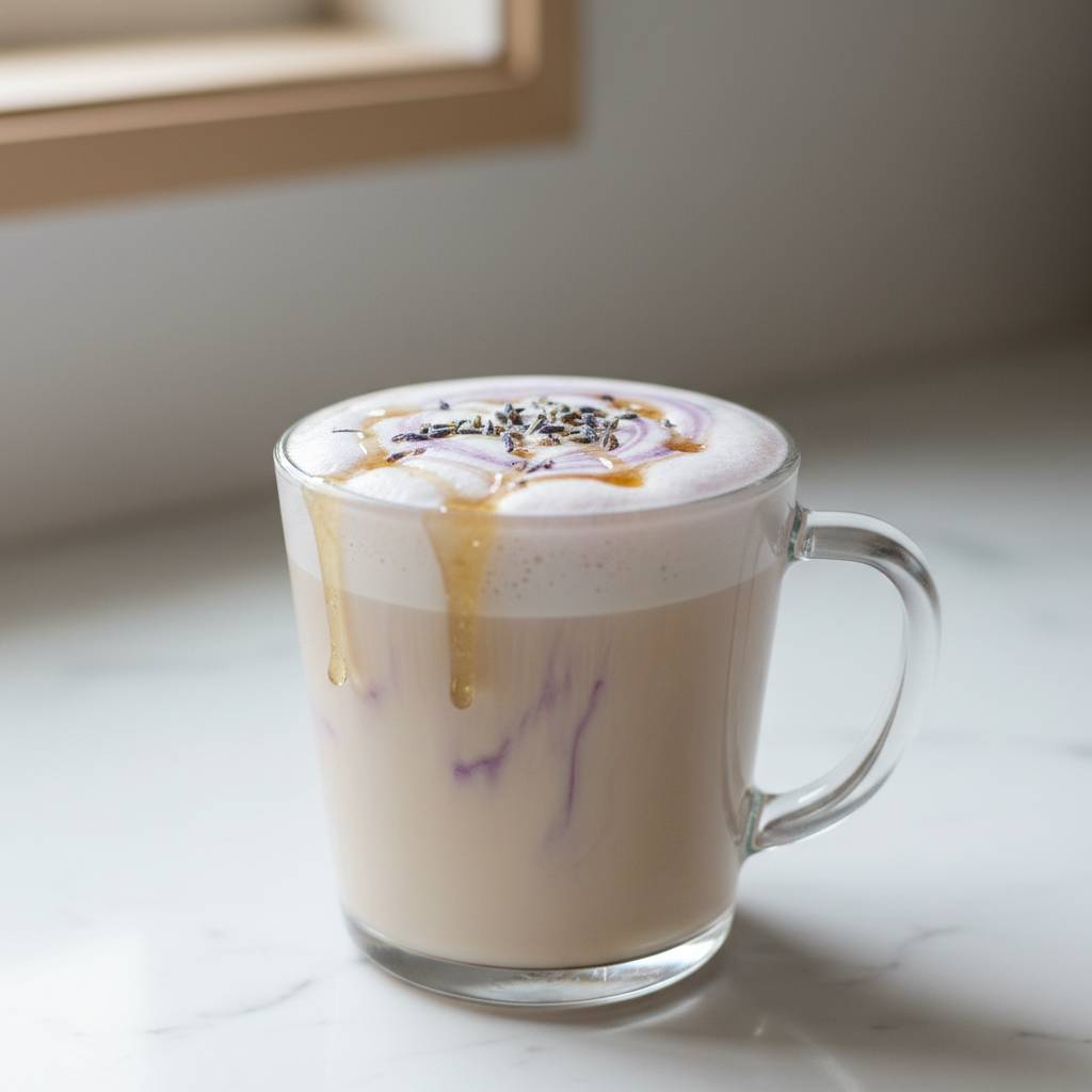Easy DIY Lavender Honey Latte