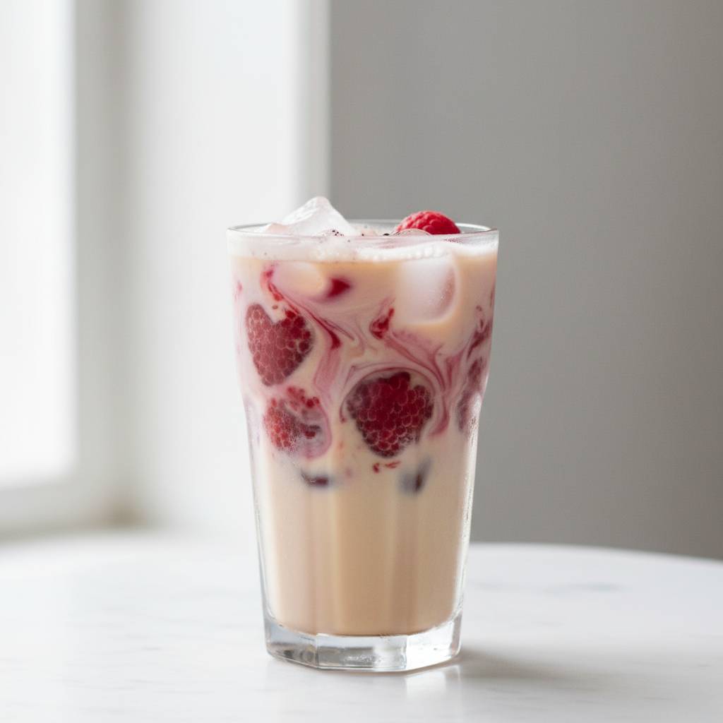 Easy Iced Raspberry Vanilla Chai