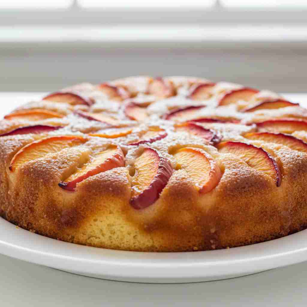 Easy Peach Upside Down Cake