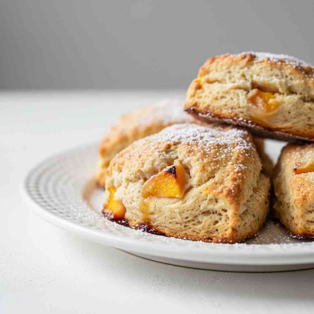 Fresh Peach Scones 2 Fresh Peach Scones