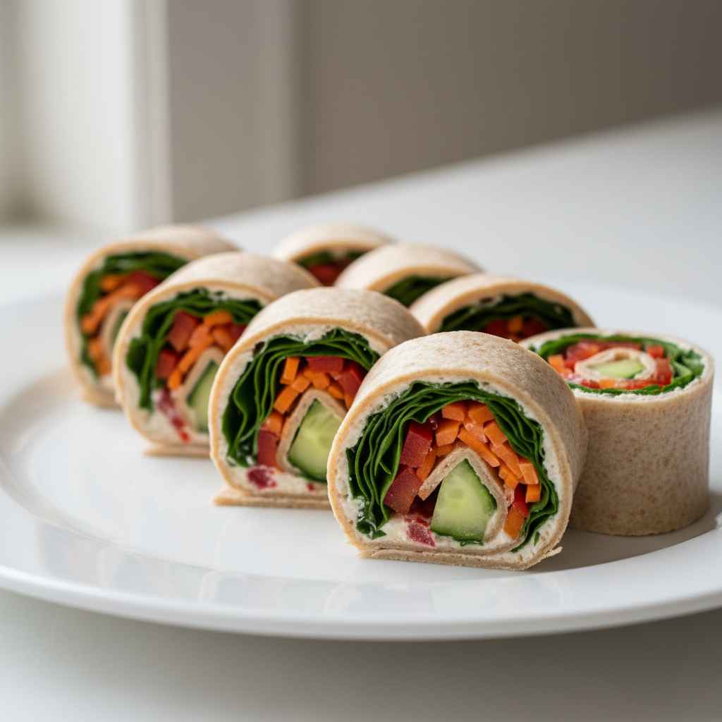 Fresh Vegetable Tortilla Roll Ups