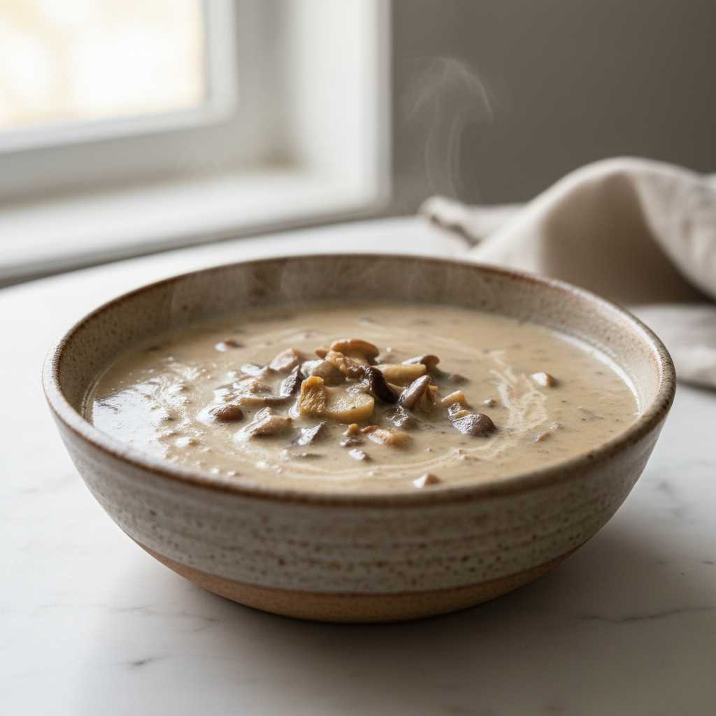 healthy cream of mushroom soup without cream