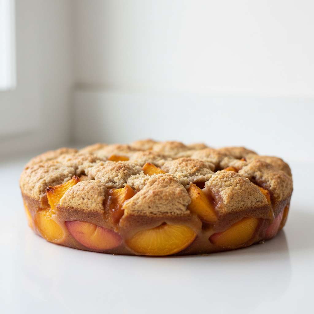 Healthy Peach Cobbler