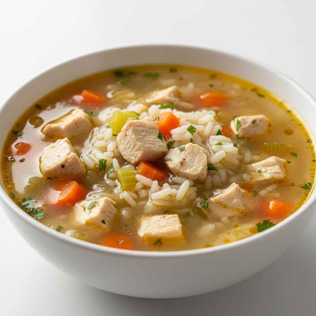 Hearty Chicken & Rice Soup