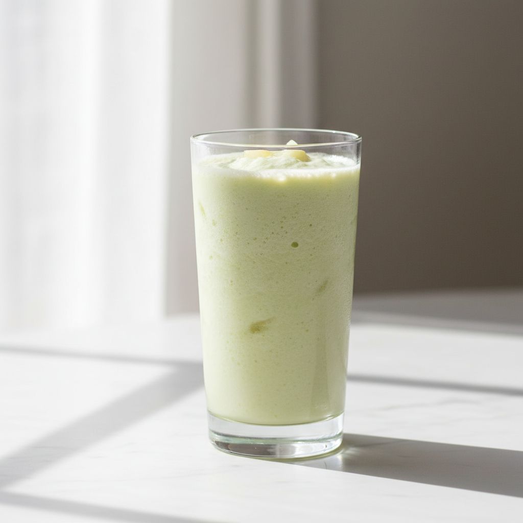 high protein honeydew smoothie with greek yogurt