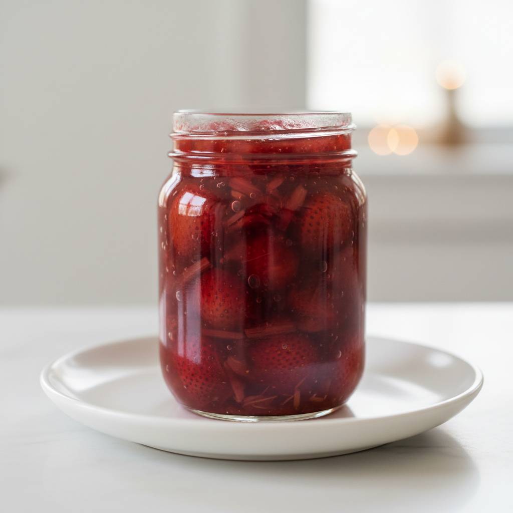 Homemade Strawberry Rhubarb Jam