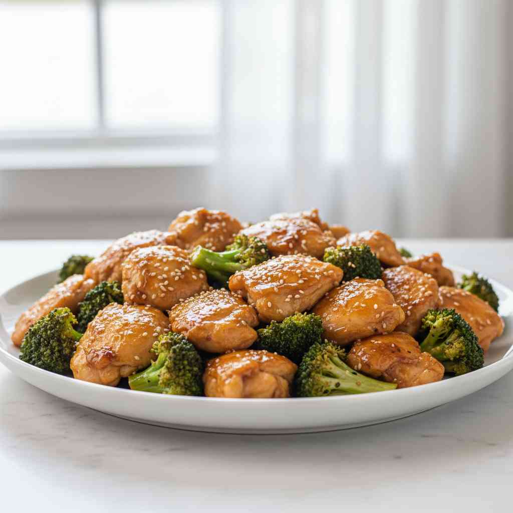 Honey Garlic Chicken and Broccoli