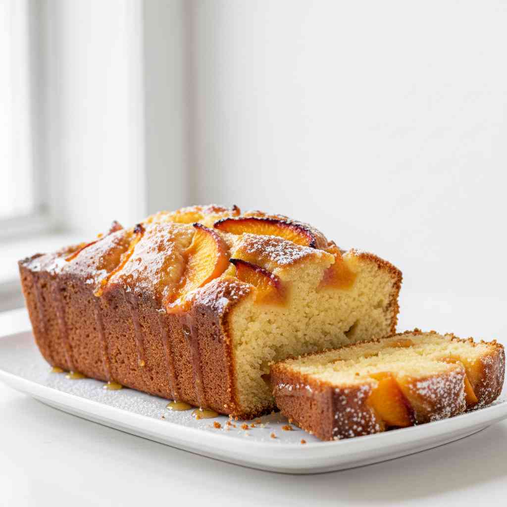 Honey Peach Pound Cake