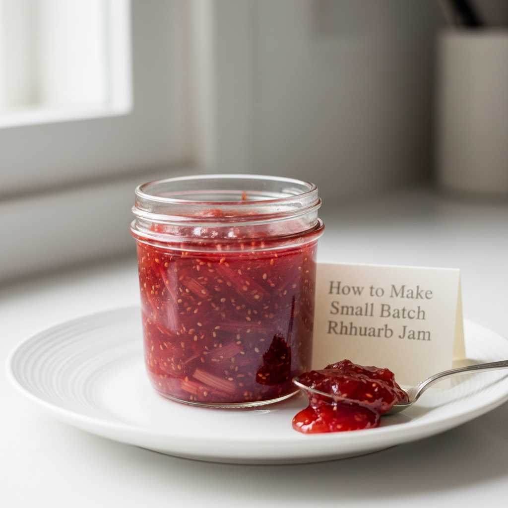 How to Make Small Batch Rhubarb Jam 2 How to Make Small Batch Rhubarb Jam