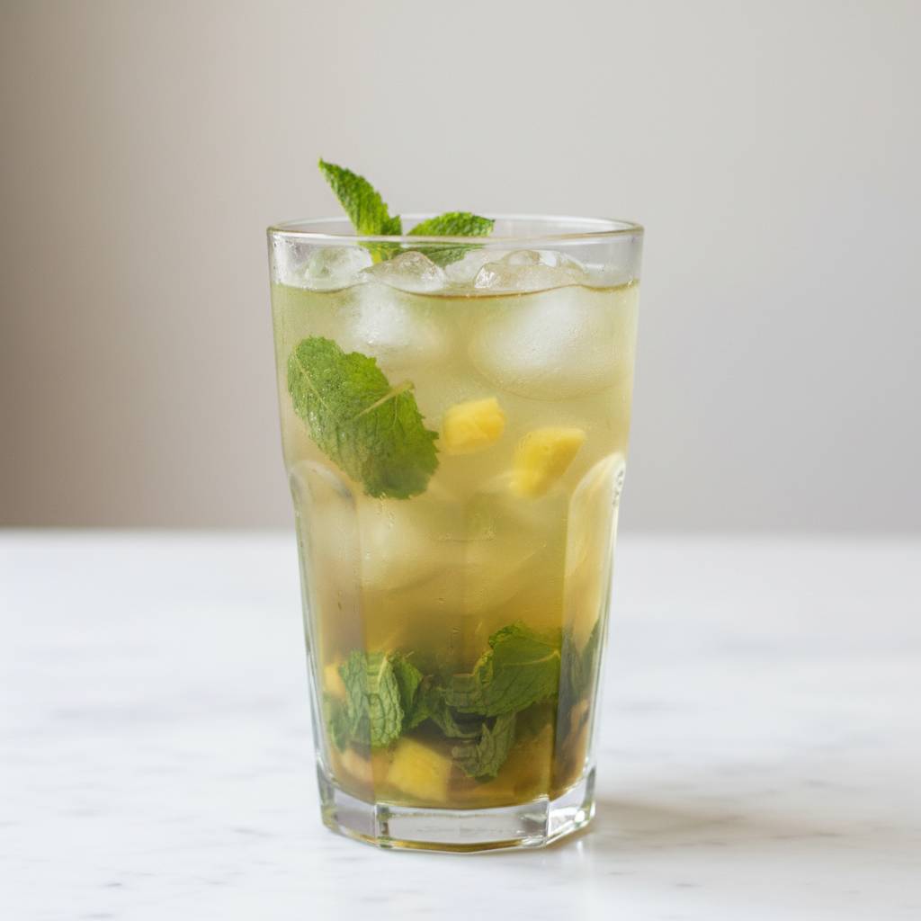 Iced Pineapple Mint Green Tea